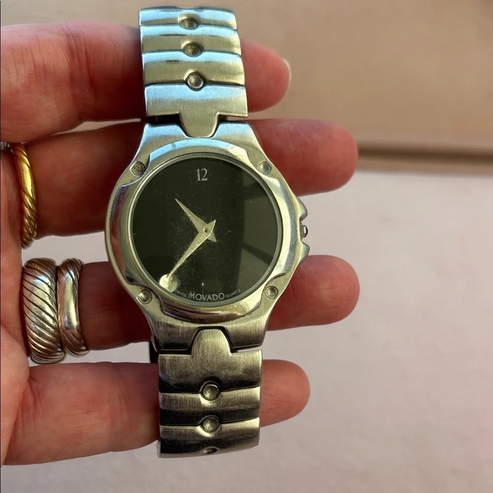 Movado museum men’s Black and Silver - Picture 5 of 6